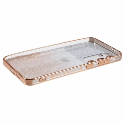 For Samsung Galaxy S24+ Case Electroplating Edges Bling Glitter TPU Phone Cover