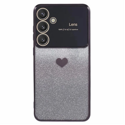 For Samsung Galaxy S24+ Case Electroplating Edges Bling Glitter TPU Phone Cover