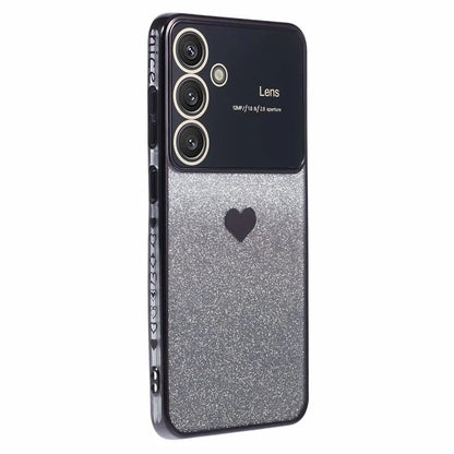 For Samsung Galaxy S24+ Case Electroplating Edges Bling Glitter TPU Phone Cover