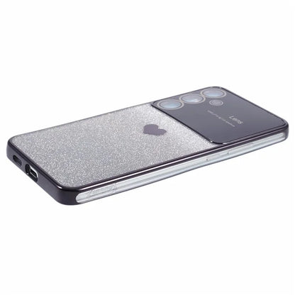 For Samsung Galaxy S24+ Case Electroplating Edges Bling Glitter TPU Phone Cover