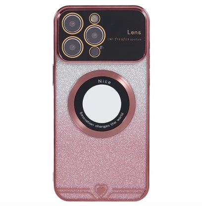 For iPhone 15 Pro Case Electroplated Edge TPU Phone Case Compatible with MagSafe