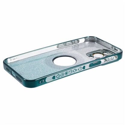 For iPhone 15 Pro Case Electroplated Edge TPU Phone Case Compatible with MagSafe
