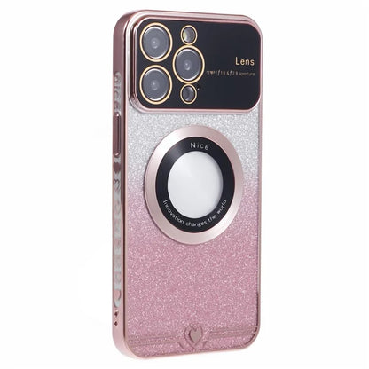 For iPhone 15 Pro Case Electroplated Edge TPU Phone Case Compatible with MagSafe