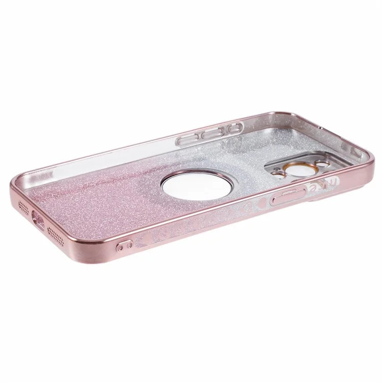 For iPhone 15 Pro Case Electroplated Edge TPU Phone Case Compatible with MagSafe