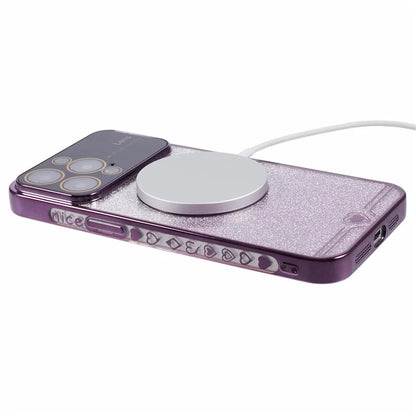 For iPhone 15 Pro Case Electroplated Edge TPU Phone Case Compatible with MagSafe