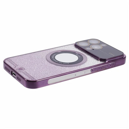 For iPhone 15 Pro Case Electroplated Edge TPU Phone Case Compatible with MagSafe