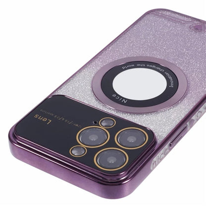 For iPhone 15 Pro Case Electroplated Edge TPU Phone Case Compatible with MagSafe