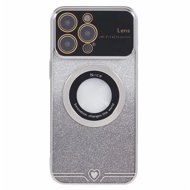 For iPhone 15 Pro Case Electroplated Edge TPU Phone Case Compatible with MagSafe