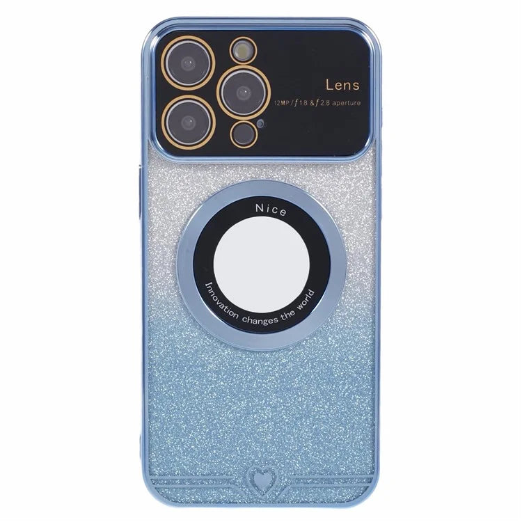 For iPhone 14 Pro TPU Case Compatible with MagSafe Electroplating Slim Phone Cover