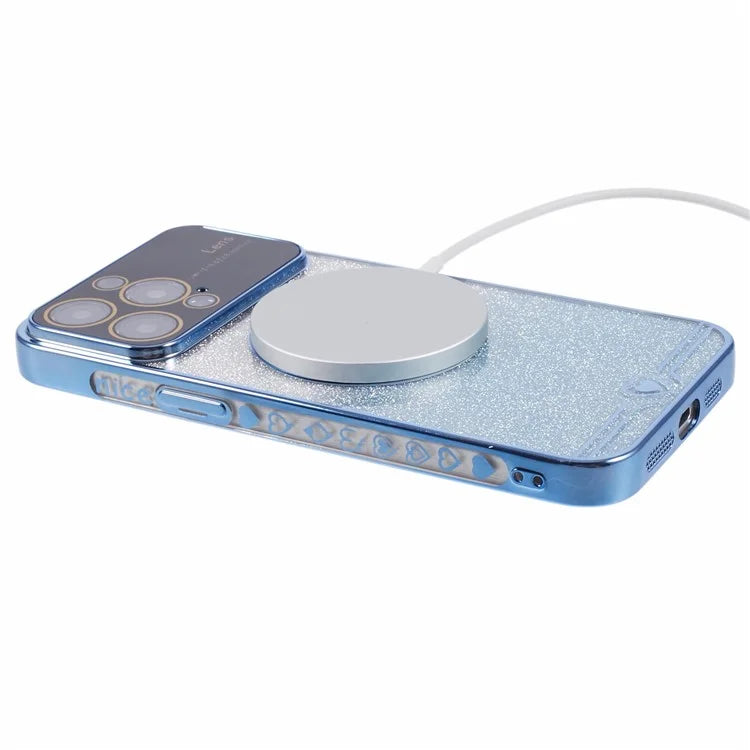 For iPhone 14 Pro TPU Case Compatible with MagSafe Electroplating Slim Phone Cover