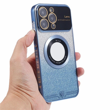 For iPhone 14 Pro TPU Case Compatible with MagSafe Electroplating Slim Phone Cover