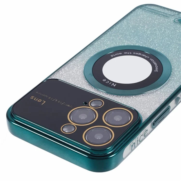 For iPhone 14 Pro TPU Case Compatible with MagSafe Electroplating Slim Phone Cover