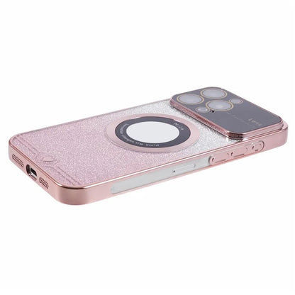 For iPhone 14 Pro TPU Case Compatible with MagSafe Electroplating Slim Phone Cover