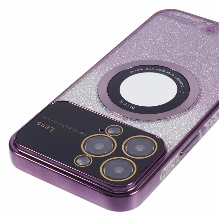 For iPhone 14 Pro TPU Case Compatible with MagSafe Electroplating Slim Phone Cover