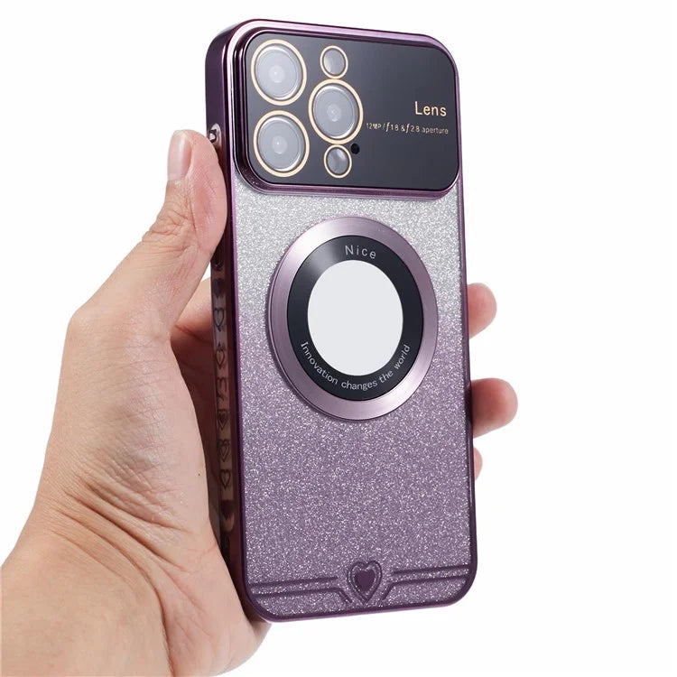 For iPhone 14 Pro TPU Case Compatible with MagSafe Electroplating Slim Phone Cover