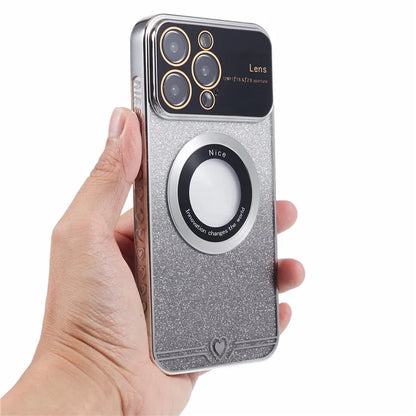 For iPhone 14 Pro TPU Case Compatible with MagSafe Electroplating Slim Phone Cover