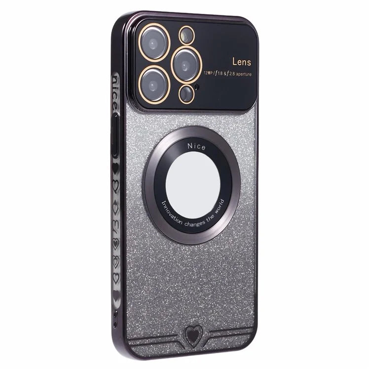 For iPhone 14 Pro TPU Case Compatible with MagSafe Electroplating Slim Phone Cover