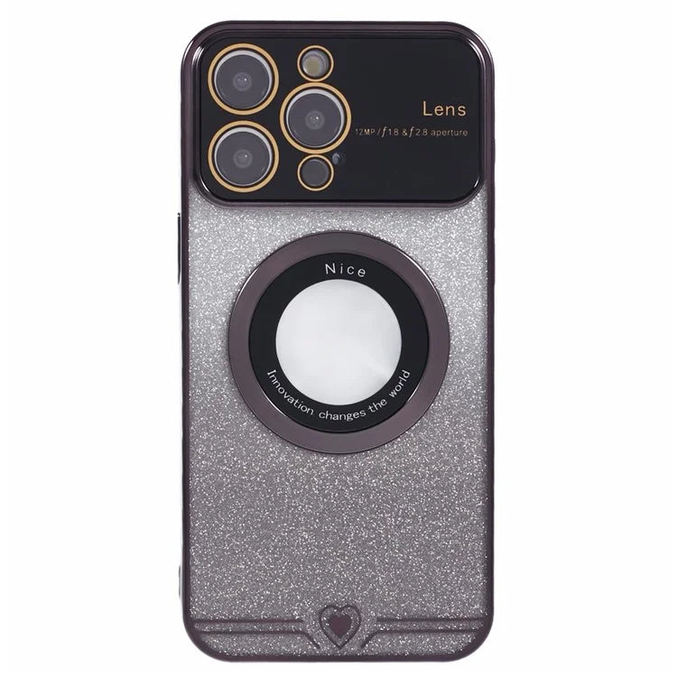 For iPhone 14 Pro TPU Case Compatible with MagSafe Electroplating Slim Phone Cover