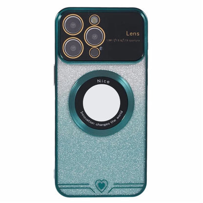 For iPhone 15 Pro Max Slim TPU Case Compatible with MagSafe Electroplating Phone Shell