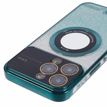 For iPhone 15 Pro Max Slim TPU Case Compatible with MagSafe Electroplating Phone Shell