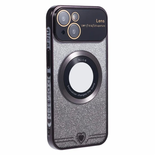 For iPhone 14 Plus Electroplating Case Compatible with MagSafe TPU Phone Cover