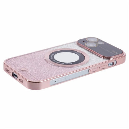 For iPhone 14 Plus Electroplating Case Compatible with MagSafe TPU Phone Cover