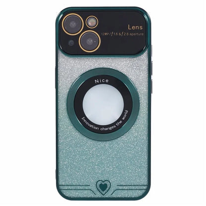 For iPhone 14 Plus Electroplating Case Compatible with MagSafe TPU Phone Cover