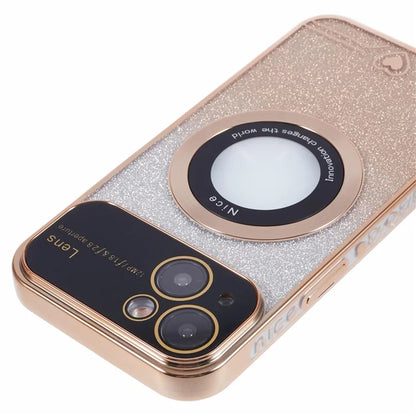 For iPhone 14 Plus Electroplating Case Compatible with MagSafe TPU Phone Cover