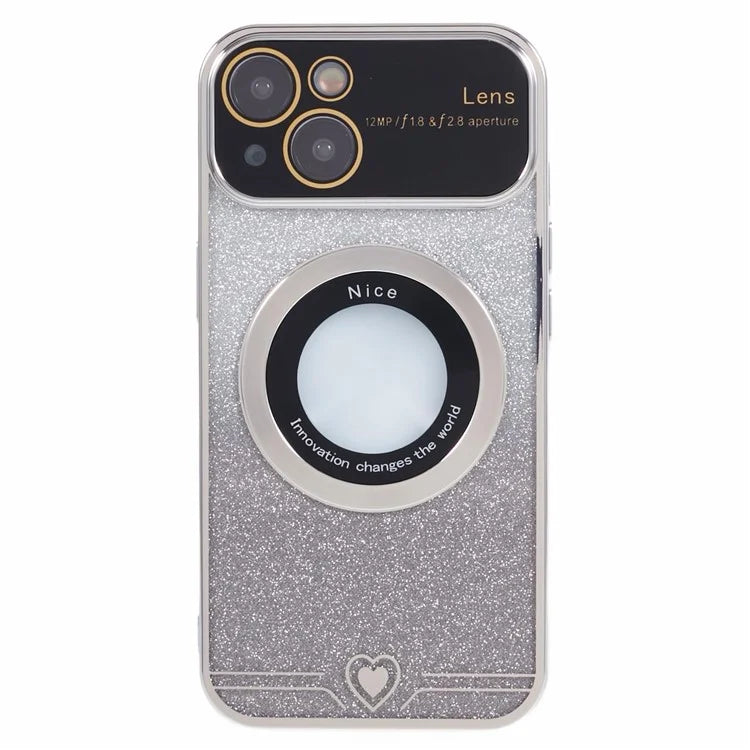 For iPhone 14 Plus Electroplating Case Compatible with MagSafe TPU Phone Cover