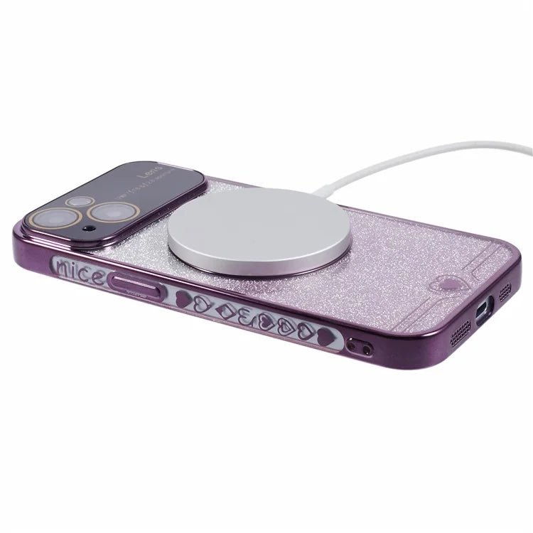 For iPhone 14 Slim Case Compatible with MagSafe Electroplating TPU Phone Cases