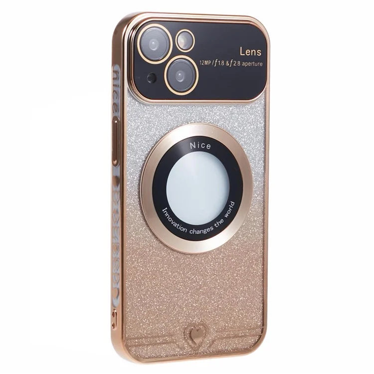 For iPhone 14 Slim Case Compatible with MagSafe Electroplating TPU Phone Cases