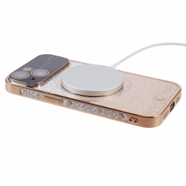 For iPhone 14 Slim Case Compatible with MagSafe Electroplating TPU Phone Cases