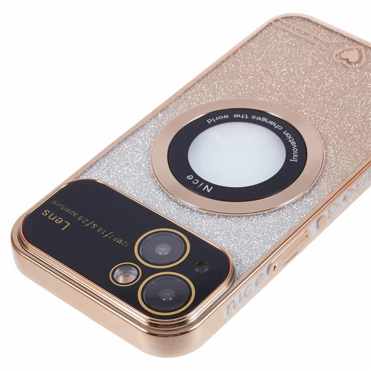 For iPhone 14 Slim Case Compatible with MagSafe Electroplating TPU Phone Cases