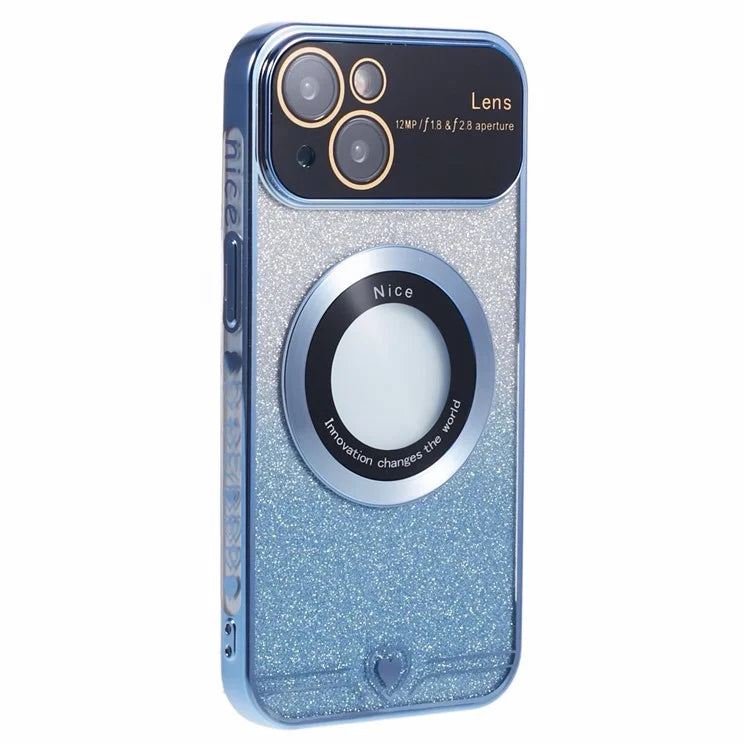 For iPhone 14 Slim Case Compatible with MagSafe Electroplating TPU Phone Cases