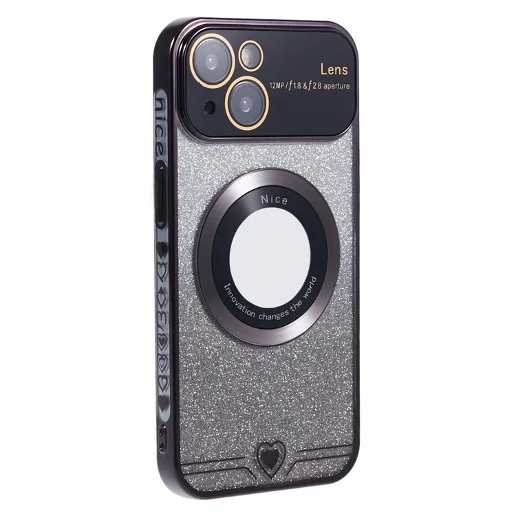 For iPhone 15 Plus Case Compatible with MagSafe Electroplating Slim TPU Phone Cover