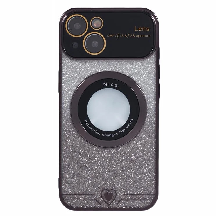 For iPhone 15 Plus Case Compatible with MagSafe Electroplating Slim TPU Phone Cover