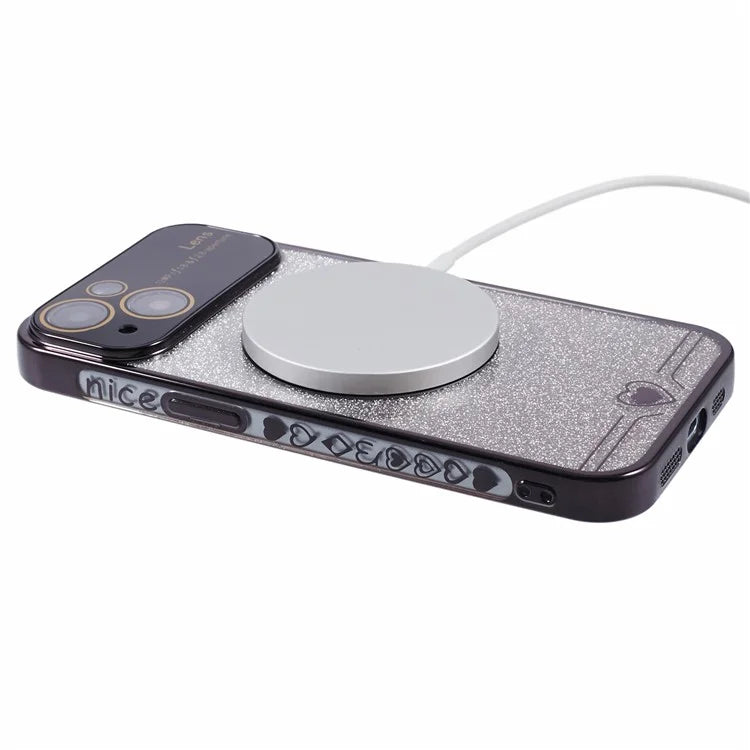 For iPhone 15 Plus Case Compatible with MagSafe Electroplating Slim TPU Phone Cover