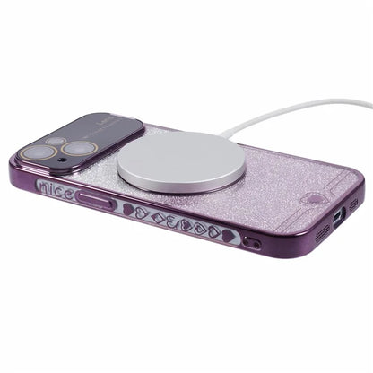 For iPhone 15 Plus Case Compatible with MagSafe Electroplating Slim TPU Phone Cover