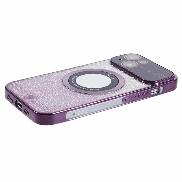 For iPhone 15 Plus Case Compatible with MagSafe Electroplating Slim TPU Phone Cover