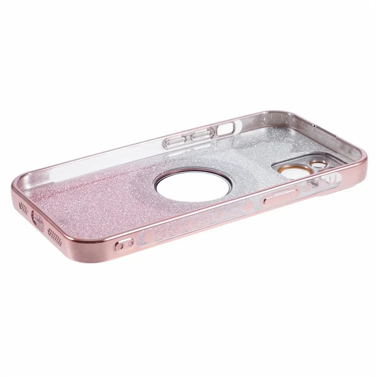 For iPhone 15 Plus Case Compatible with MagSafe Electroplating Slim TPU Phone Cover