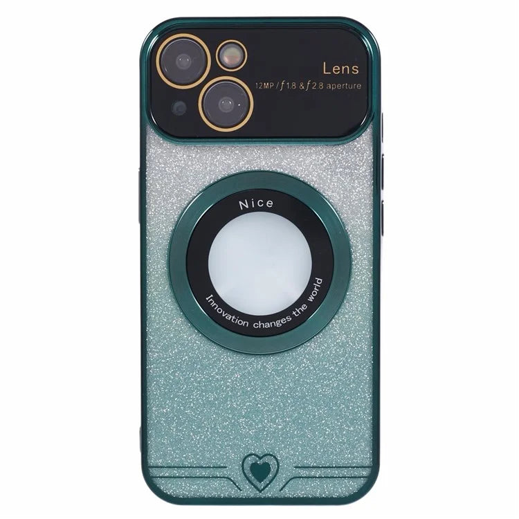 For iPhone 15 Plus Case Compatible with MagSafe Electroplating Slim TPU Phone Cover