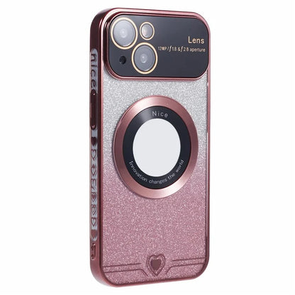 For iPhone 15 Plus Case Compatible with MagSafe Electroplating Slim TPU Phone Cover