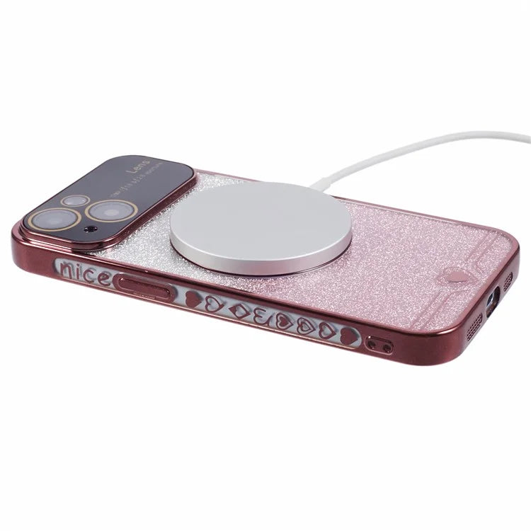For iPhone 15 Plus Case Compatible with MagSafe Electroplating Slim TPU Phone Cover