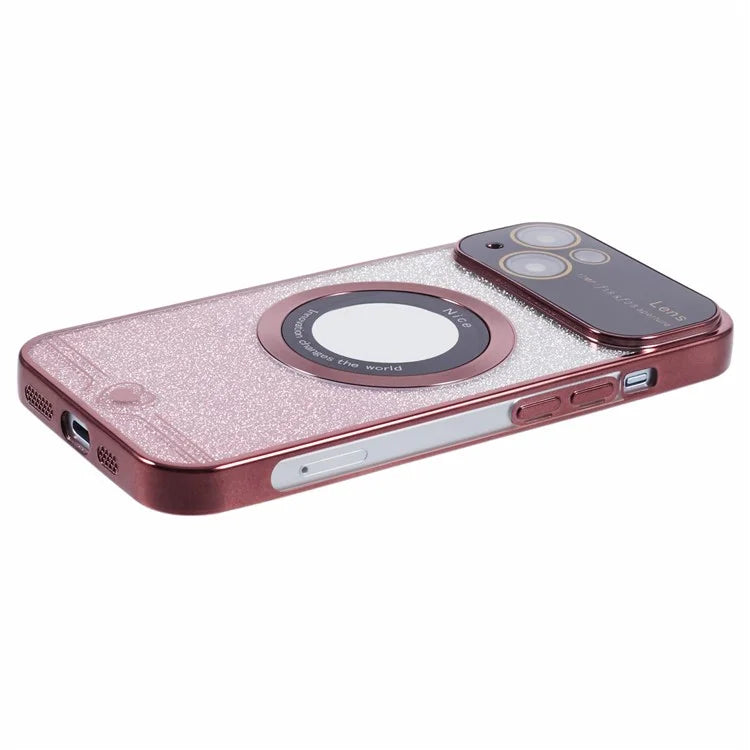 For iPhone 15 Plus Case Compatible with MagSafe Electroplating Slim TPU Phone Cover