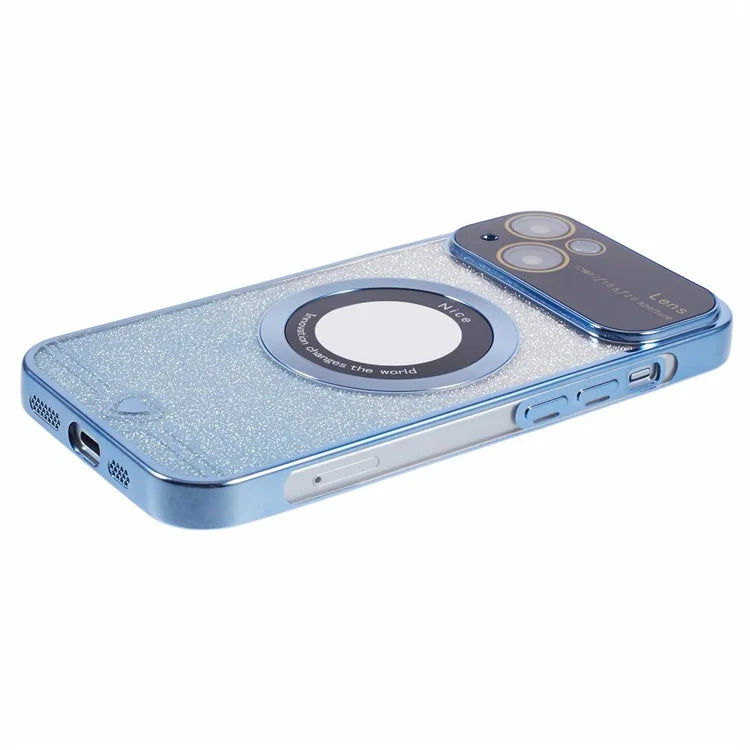For iPhone 15 Plus Case Compatible with MagSafe Electroplating Slim TPU Phone Cover