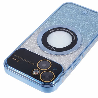 For iPhone 15 Plus Case Compatible with MagSafe Electroplating Slim TPU Phone Cover