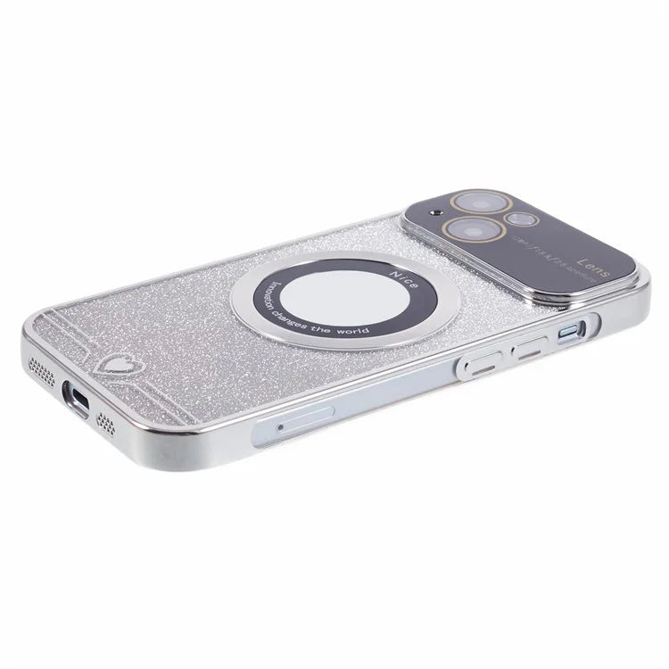 For iPhone 15 Plus Case Compatible with MagSafe Electroplating Slim TPU Phone Cover