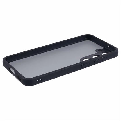 For Samsung Galaxy S23 Matte Case Shockproof TPU+PC Phone Cover, Transparent Black