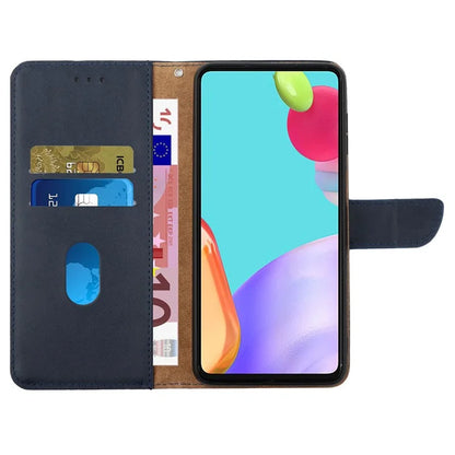 HT02 For OnePlus 12R 5G / Ace 3 5G Case Genuine Cow Leather Stand Wallet Cell Phone Cover