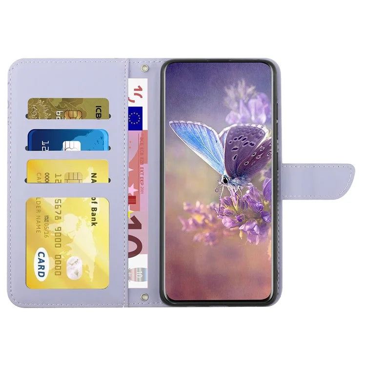 HT03 For OnePlus 12R 5G / Ace 3 5G Phone Case Shockproof Imprinted Leather Cover